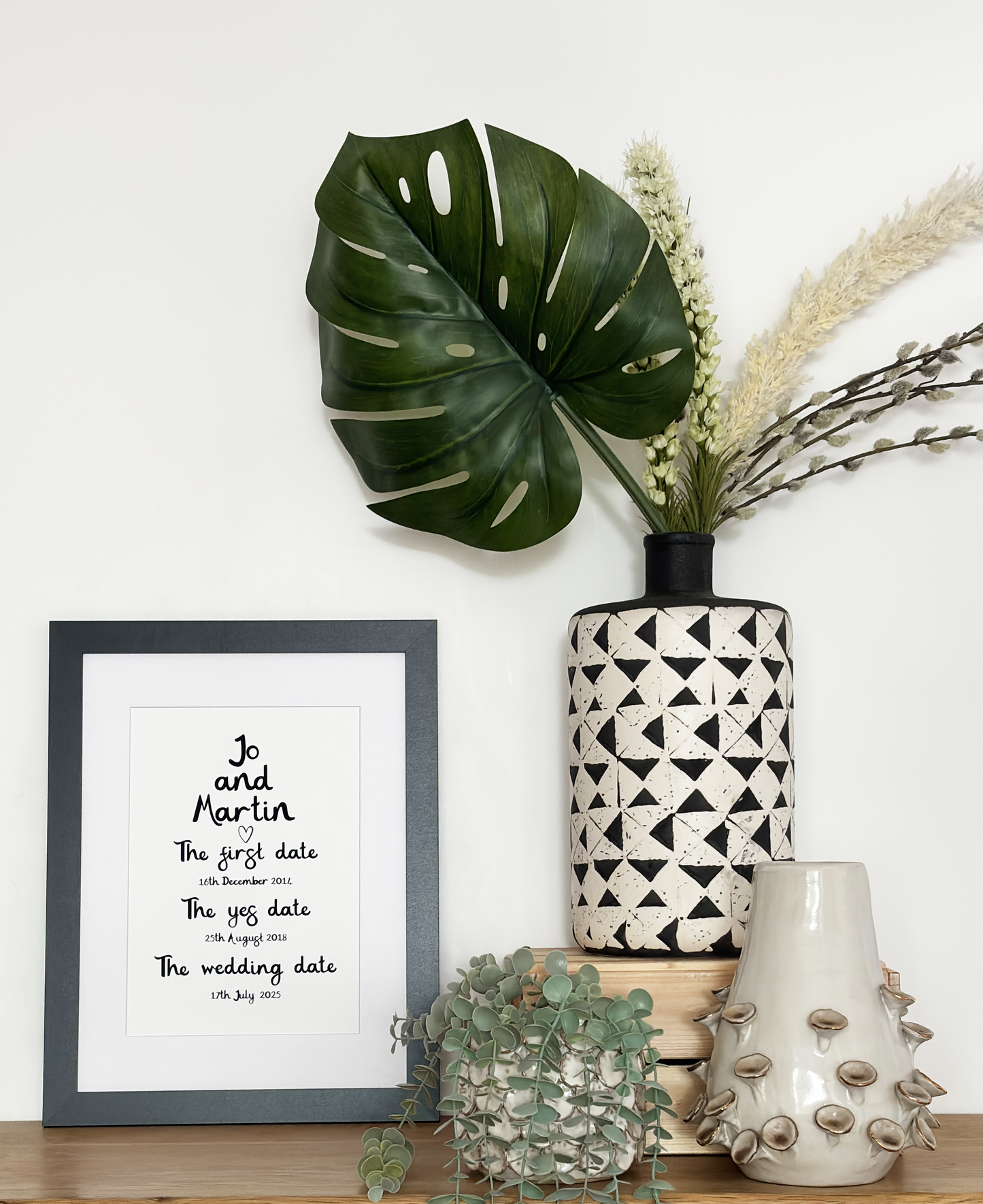 Personalised Wedding Framed Print