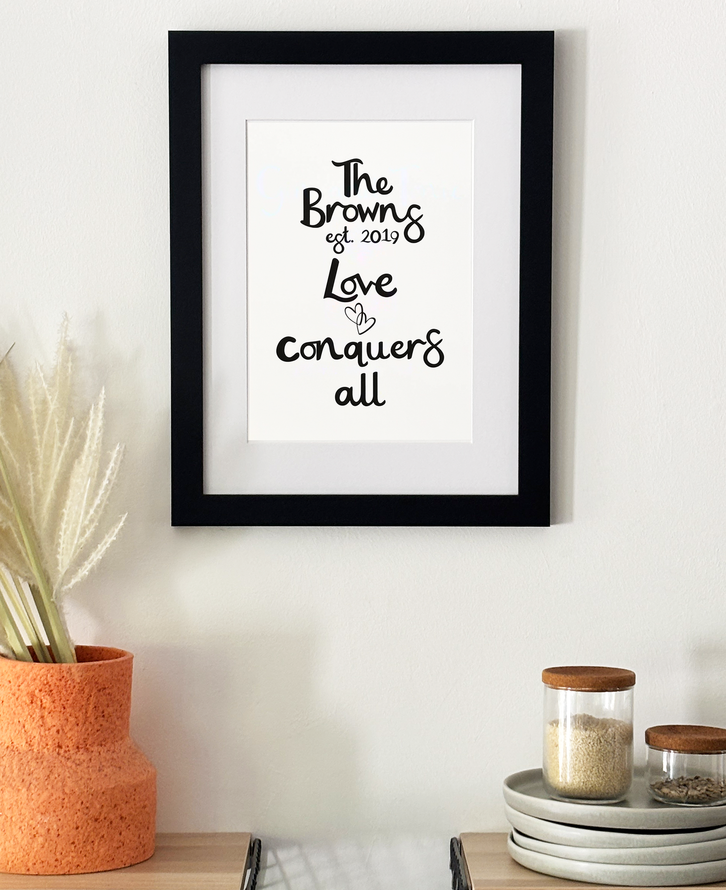 Personalised Love Framed Print