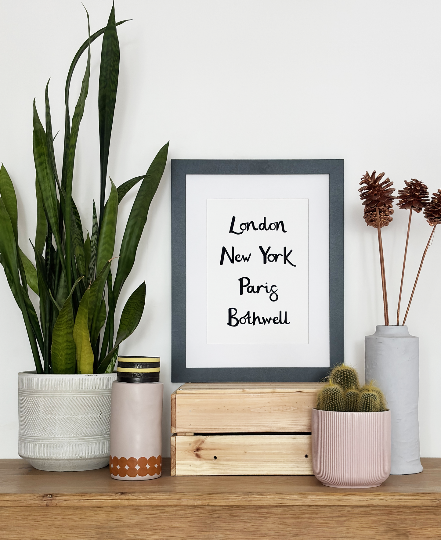 London New York Paris Bothwell Framed Print
