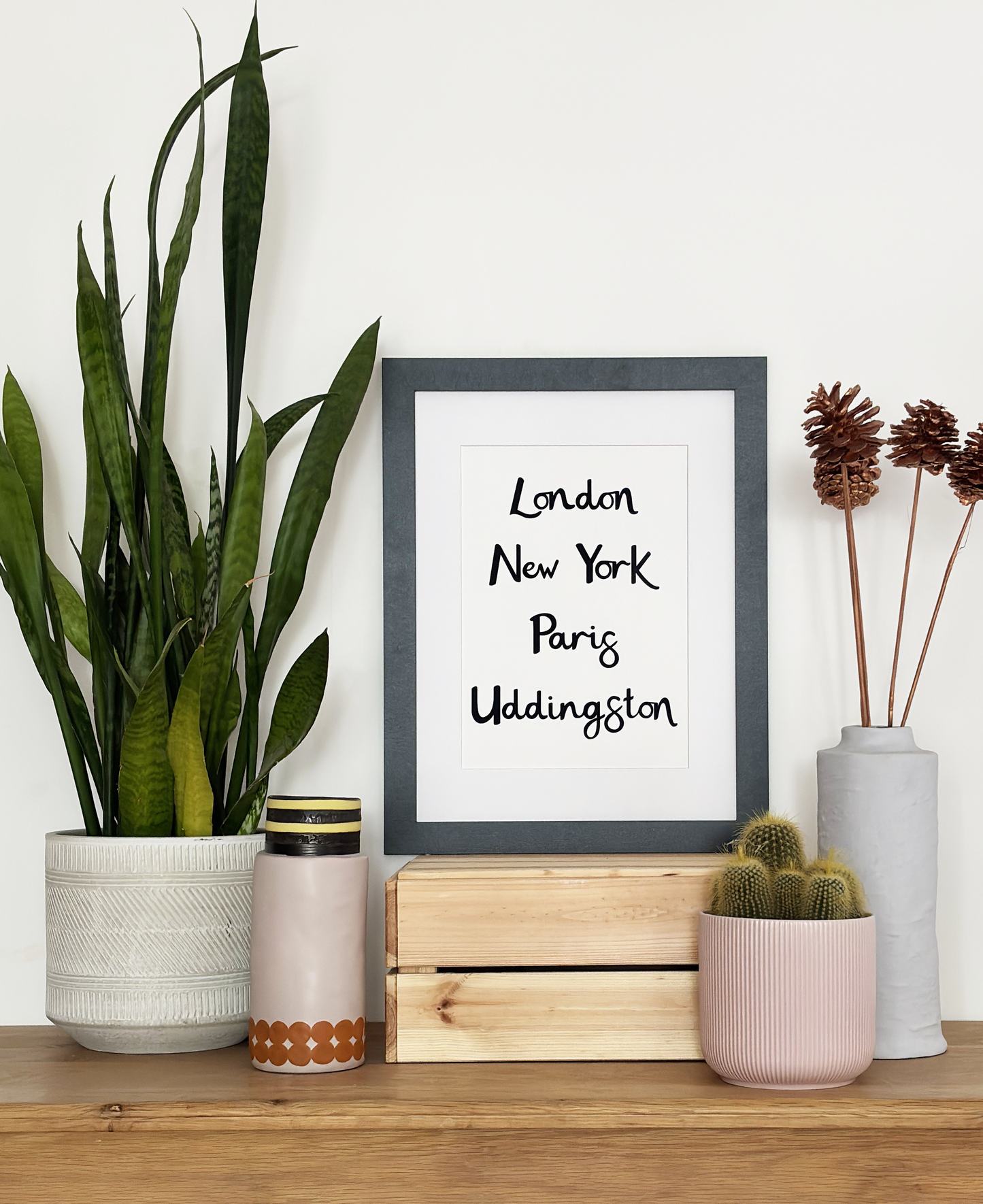 London New York Paris Uddingston Framed Print