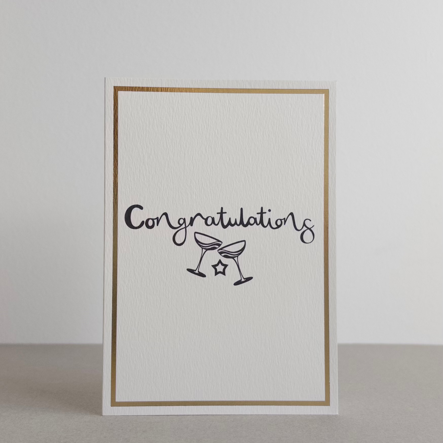 Congratulations Gold Foil Greetings Card