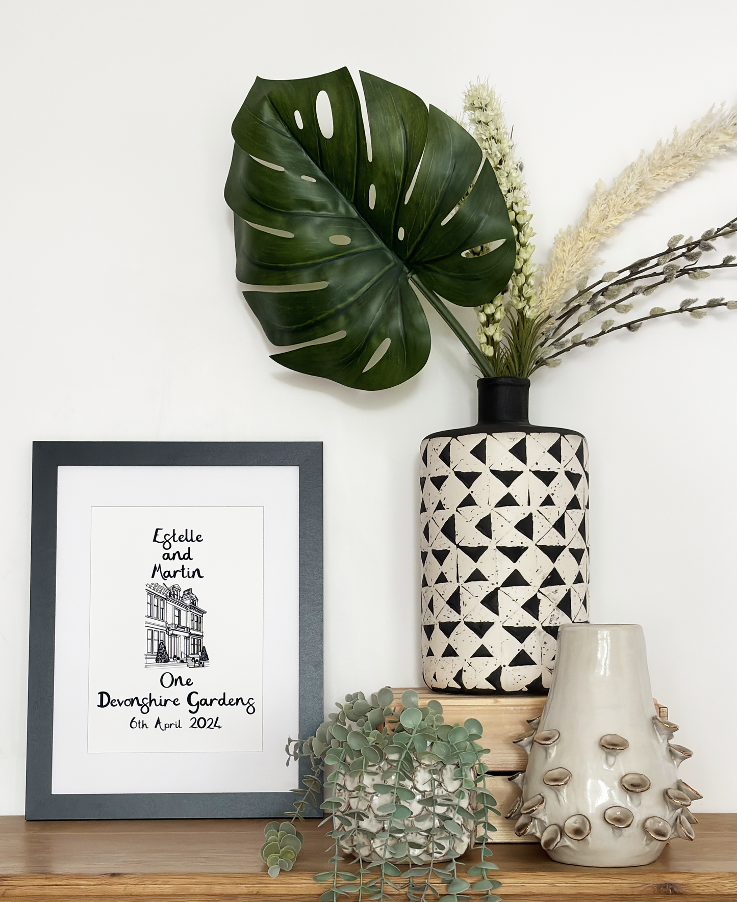 Personalised Wedding Venue Framed Print