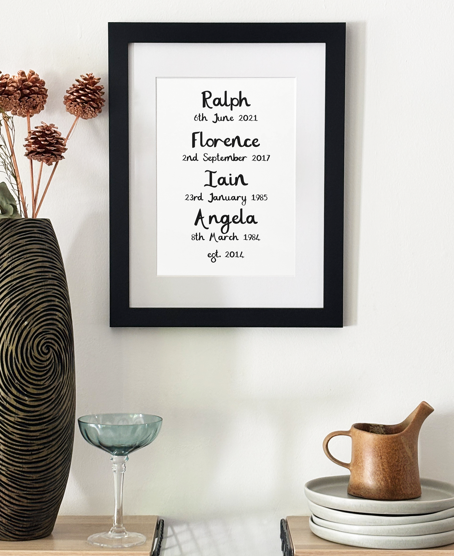 Personalised Family Framed Print
