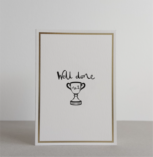 Well Done Gold Foil Greetings Card