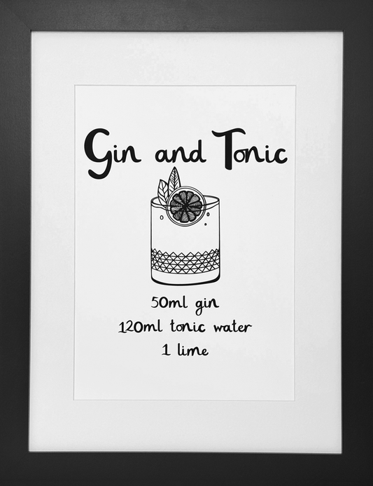 Gin and Tonic Framed Print