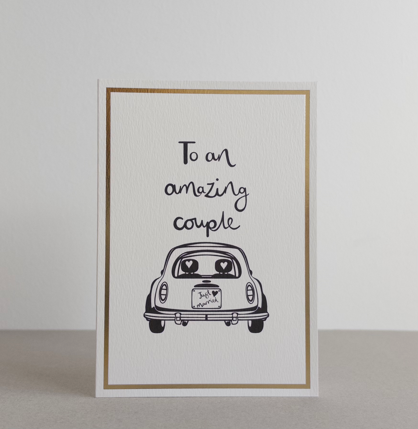 To An Amazing Couple Gold Foil Greetings Card