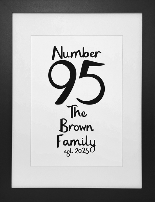 Personalised New Home Framed Print