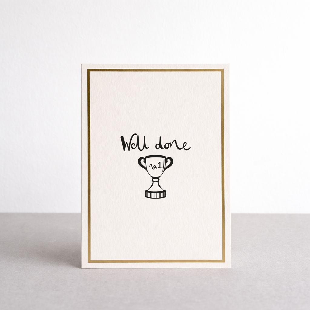 Well Done Gold Foil Greetings Card