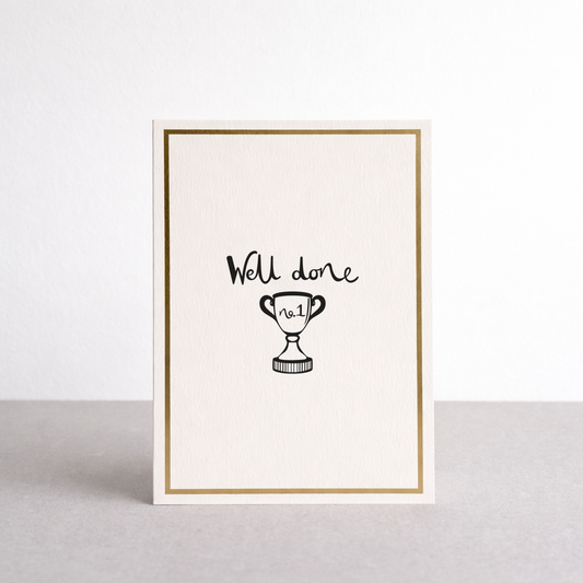 Well Done Gold Foil Greetings Card